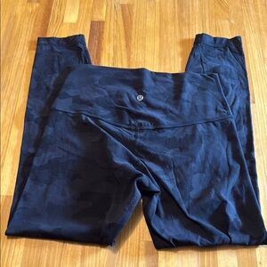 Lululemon Black Camouflage Leggings